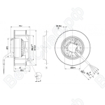 Центробежный вентилятор ebmpapst R2E133BH6607
