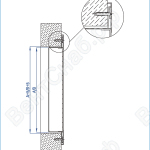 Монтаж решетки ВР-С с помощью винтового соединения (отверстие 3,5 мм)