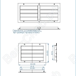 Посадочные размеры и сечение профиля вентиляционной решетки ВР-И