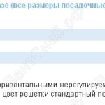 Условное обозначение вентиляционной решетки при заказе (все размеры посадочные, в мм). Вентиляционные решетки «Z/O» - «Overflow»