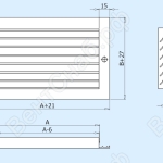 Габаритные размеры решетки Р-ПР