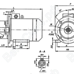 Габаритные размеры. Электродвигатели серии 5А, 5АМ, АИР Ж, Ж1