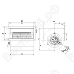 Центробежный вентилятор ebmpapst D2D146AA2423