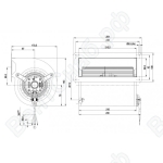 Центробежный вентилятор ebmpapst D4E133AH0158