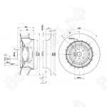 Центробежный вентилятор ebmpapst R2D250RA1001