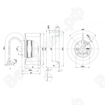 Центробежный вентилятор ebmpapst R2E108AA0105