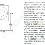 Типовая схема вентиляционной установки с эл. нагревателем. рис.1