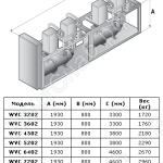 Габаритные размеры WVC/WVR