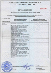Приложение к сертификату соответствия (1) вентилятора TEV