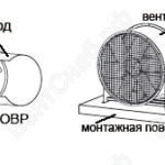 Пример монтажа вентилятора ОВР