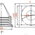 Габаритные размеры вентилятора КРОС-4-ДУ