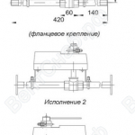 Исполние крана шарового с электроприводом AR-230