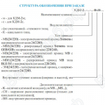 Структура обозначения клапанов КДМ-2м, КДМ-2с